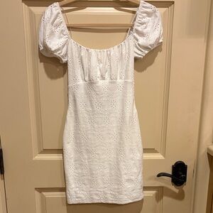 Windsor White Eyelet Mini Dress